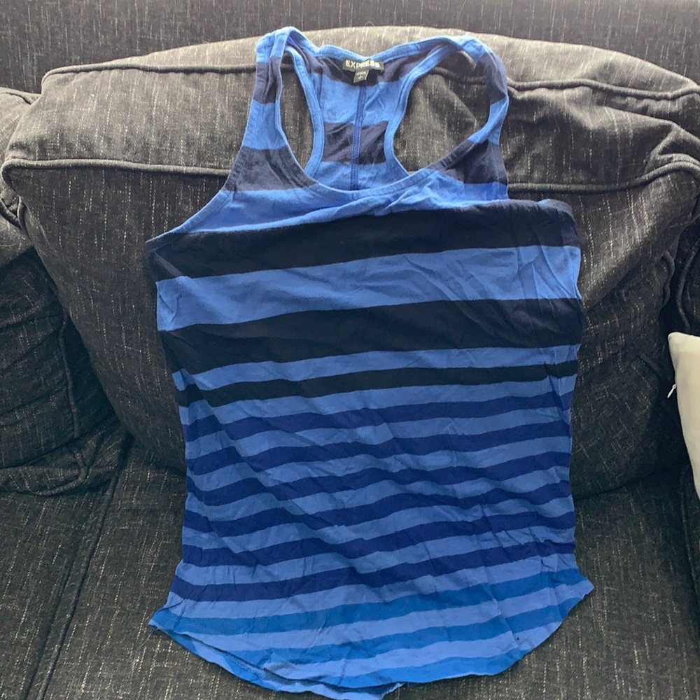 Express blue tank top